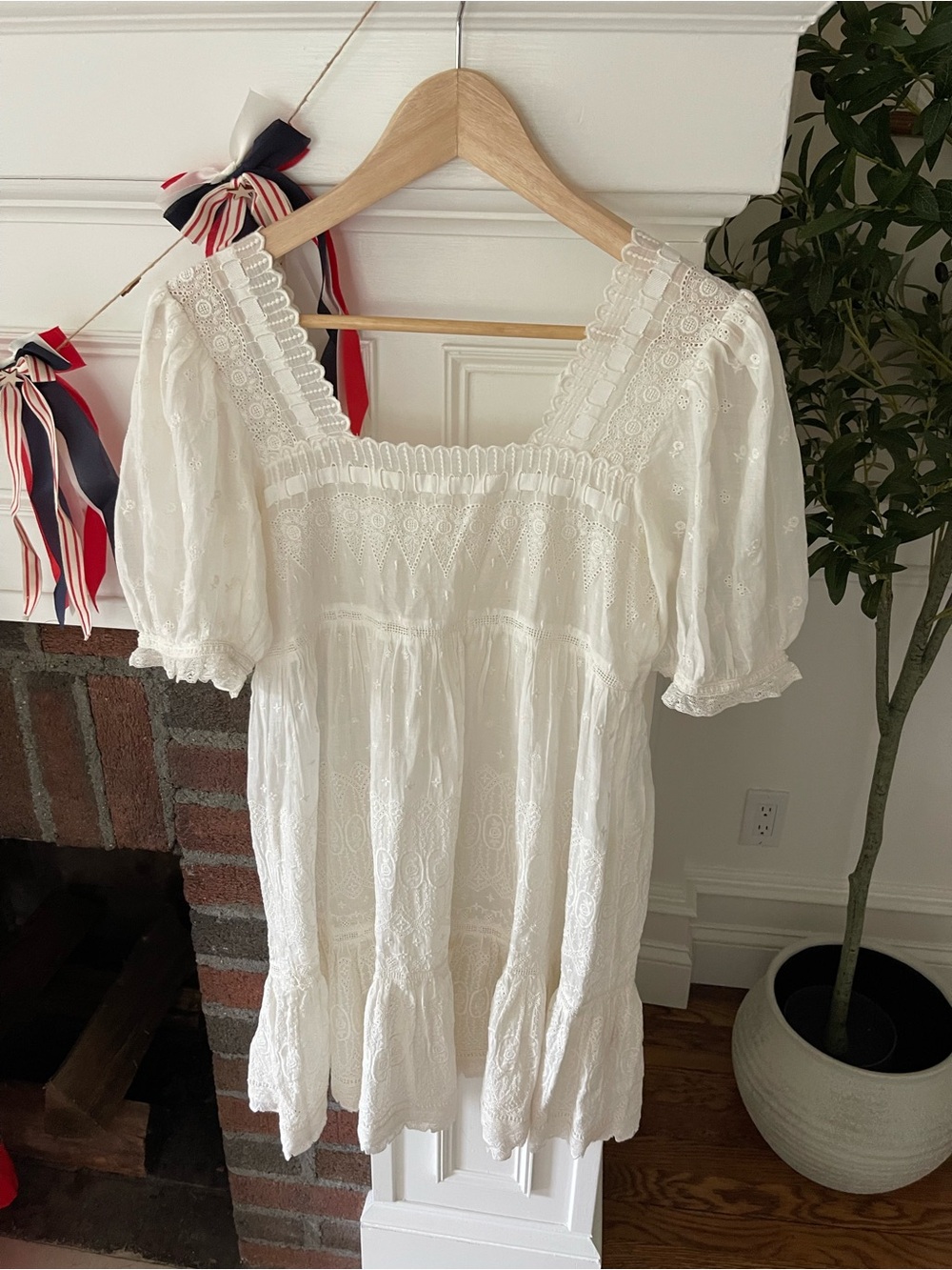 Doen tilda dress in salt euc xs